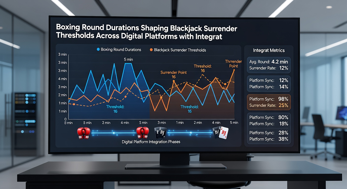 Analytics dashboard showing surrender threshold adjustments correlated with boxing round durations and active bonus multipliers