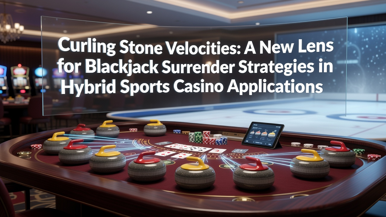 Curling stone sliding across ice during competition with velocity tracking overlay