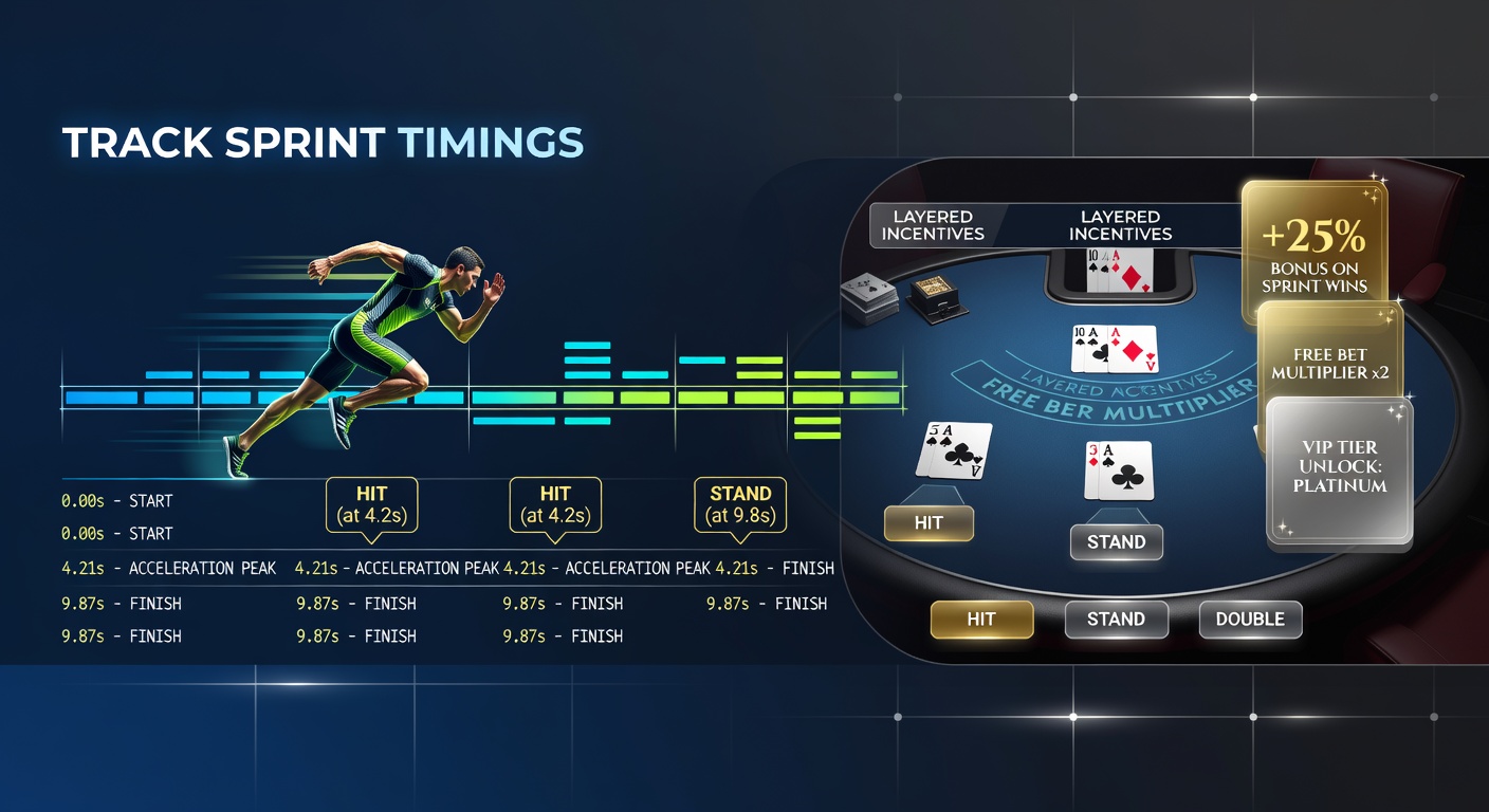 Split-screen view of track timing system and casino app dashboard with synchronized decision prompts